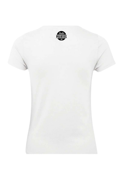 Tee-Shirt "Equilibre ton corps, Eveille ton esprit" Blanc - Marron